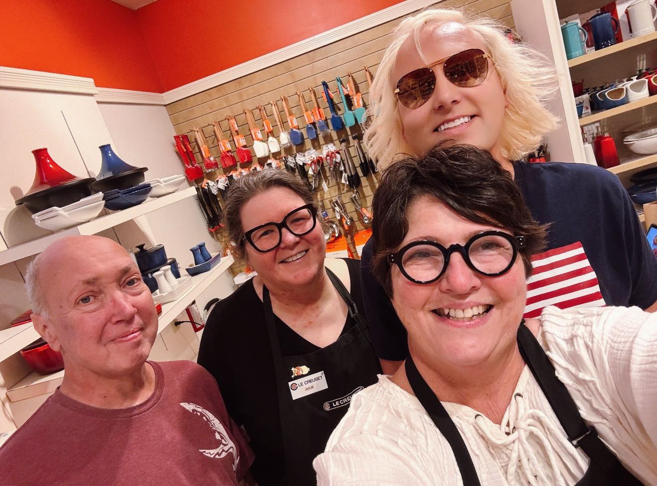Here's more behind the scenes shots at the Le Creuset factory day