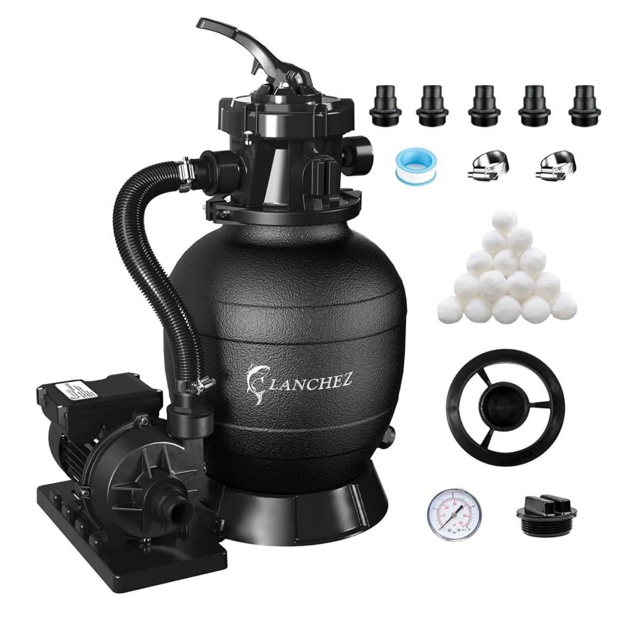 VEVOR Sand Filter Pump for Above Ground Pools, 12-inch, 1585 - TikTok