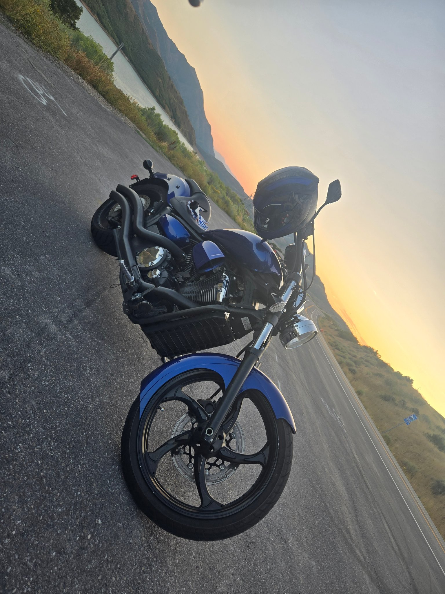 Motorcycle riding before winter