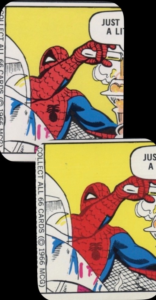 Printing error in 1966 Marvel Donruss set?