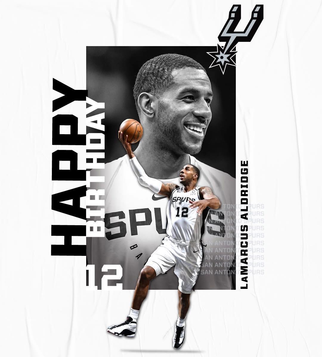 Join us in wishing 5-time All-Star LaMarcus Aldridge of the San