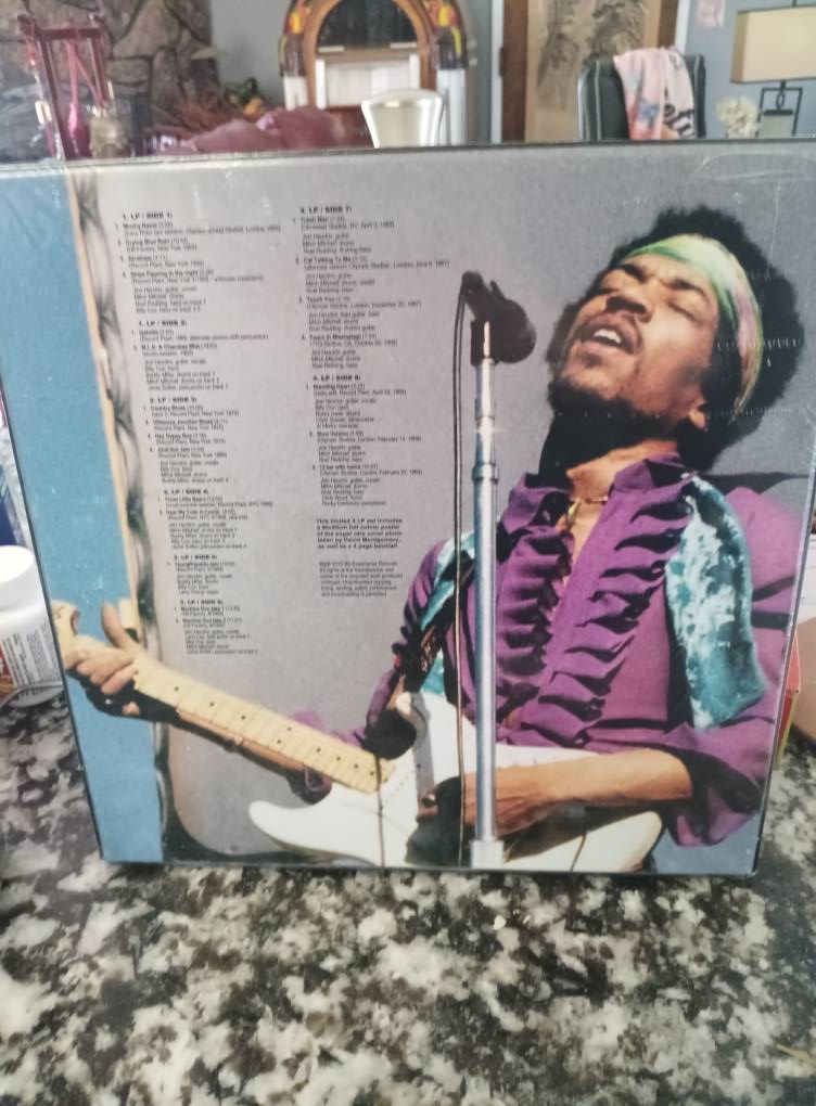Jimi Hendrix rare 4 LP box set with unique cover photo
