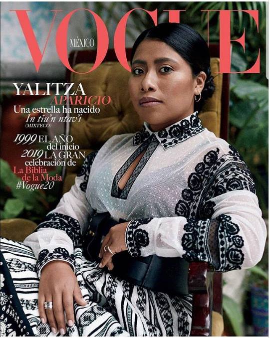 She's the first indigenous woman on the cover of Vogue Mexico.