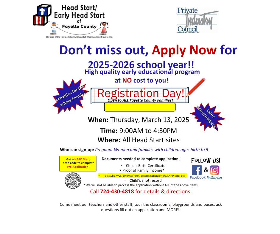 Private - 🚀 Just one week left until Head Start Registration opens for ...