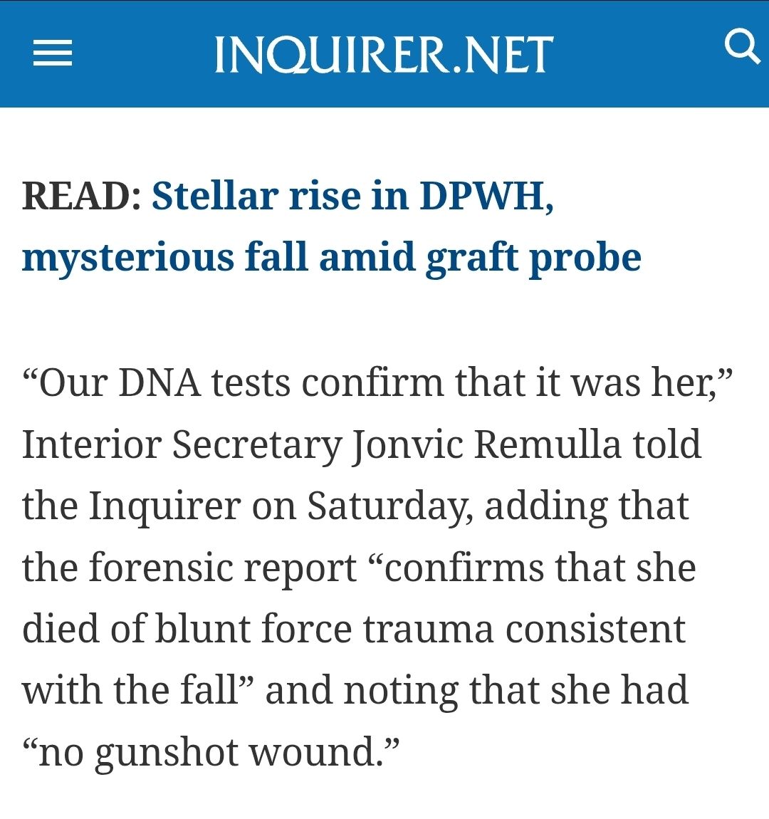 Edsel Maurice - Anyone know where they sent USec. Cabral's DNA for ...