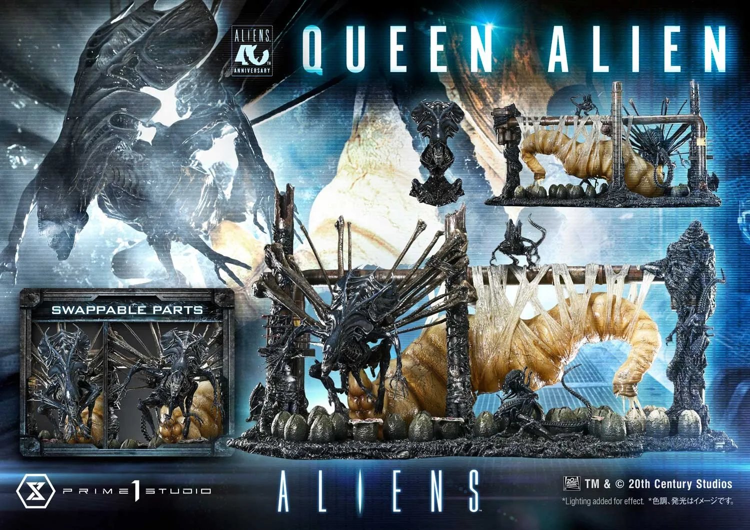Pre order】Prime 1 Studio Aliens Queen Alien Egg Laying Scene