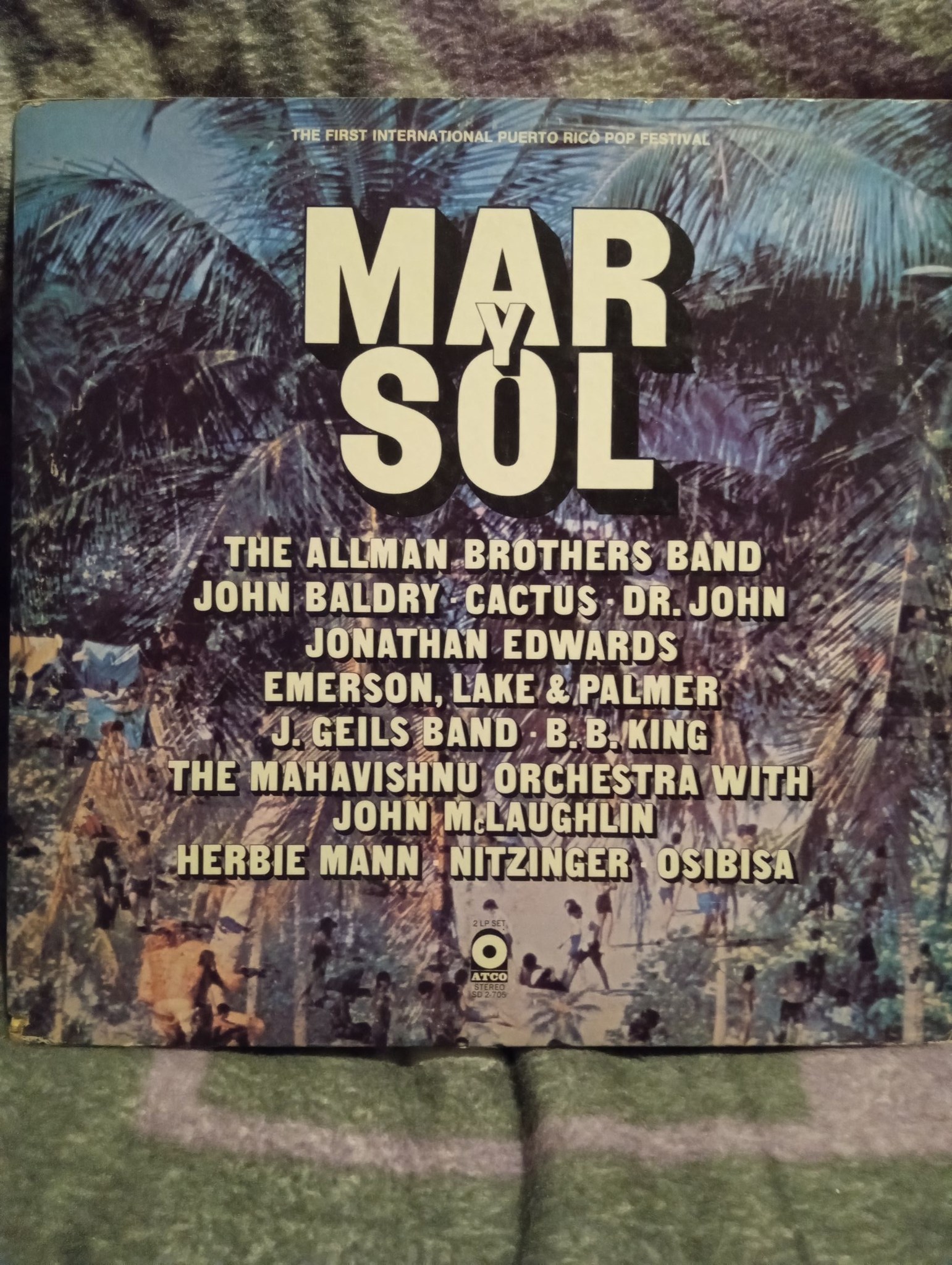 Mar y Sol double live LP from 1972 Puerto Rico Pop Festival