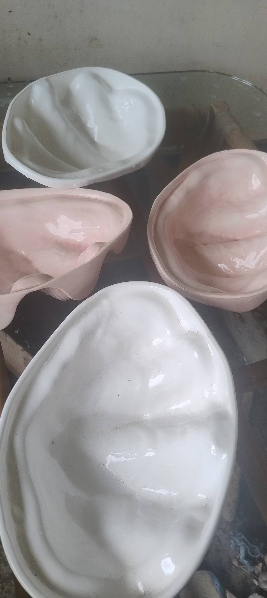 Ceramic seafood shells