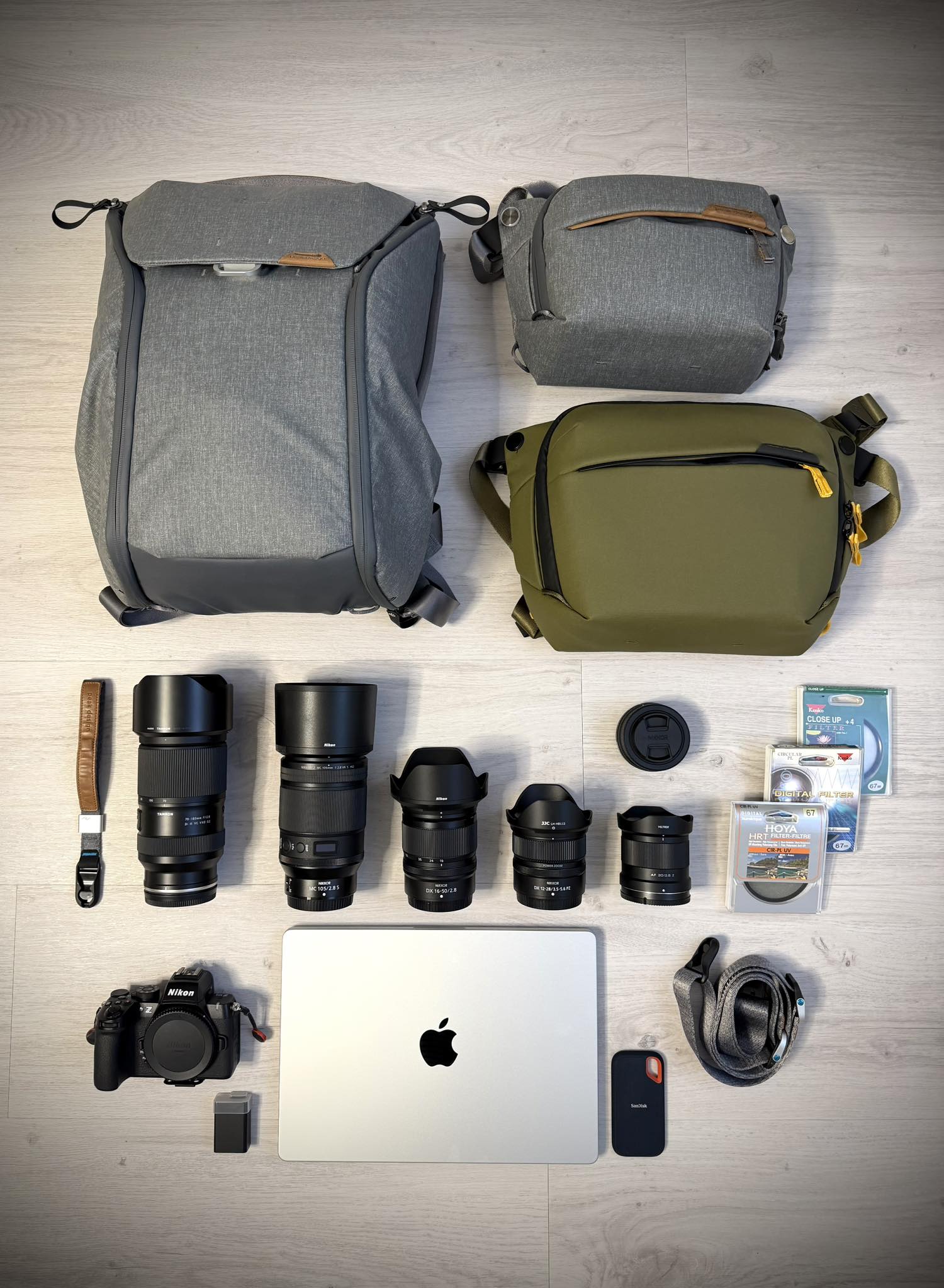 Nikon Z50II photography setup and gear