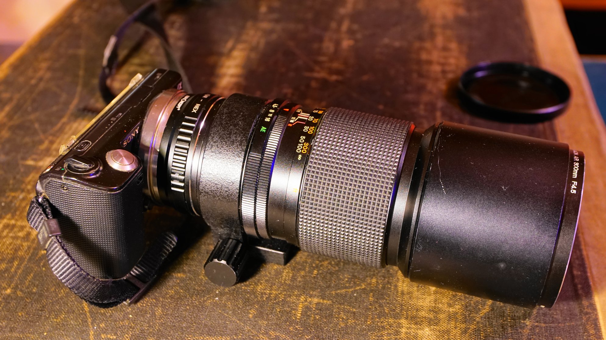 Konica hexanon ar 300mm lens arrival