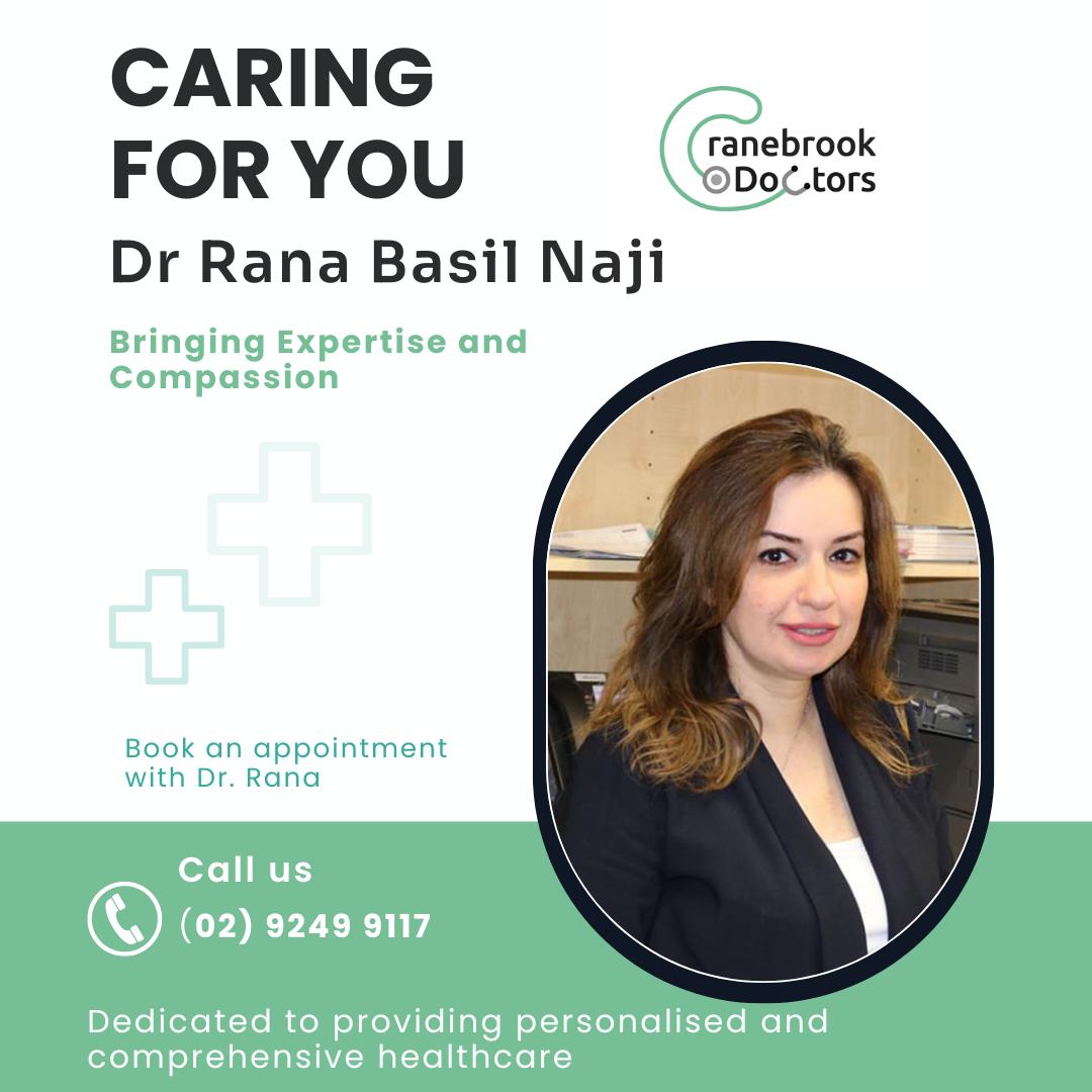 🌟 Meet Dr. Rana Basil Naji at... - Cranebrook Doctors | Facebook