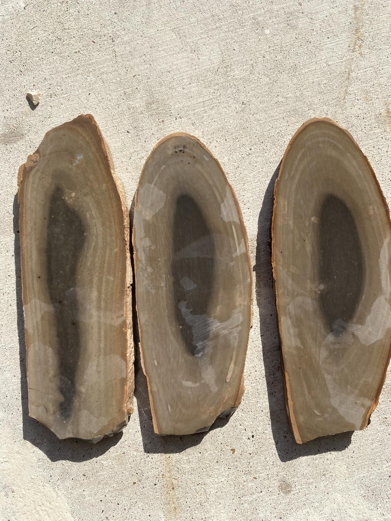 3 Lbs Texas Georgetown Flint Spalls – Big Flakes, Native American Flint Knapping Stone