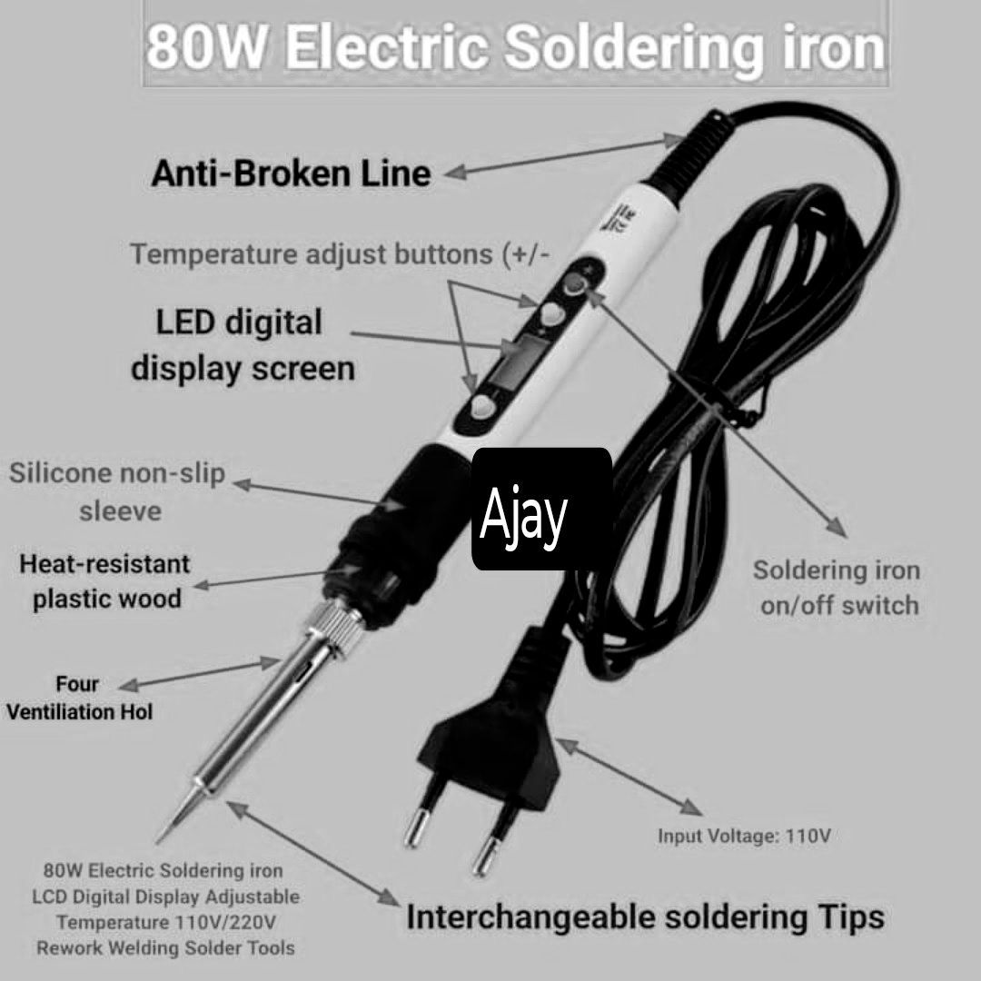 Electronic Circuit and Project Learning | 80 watt electric soldering ...