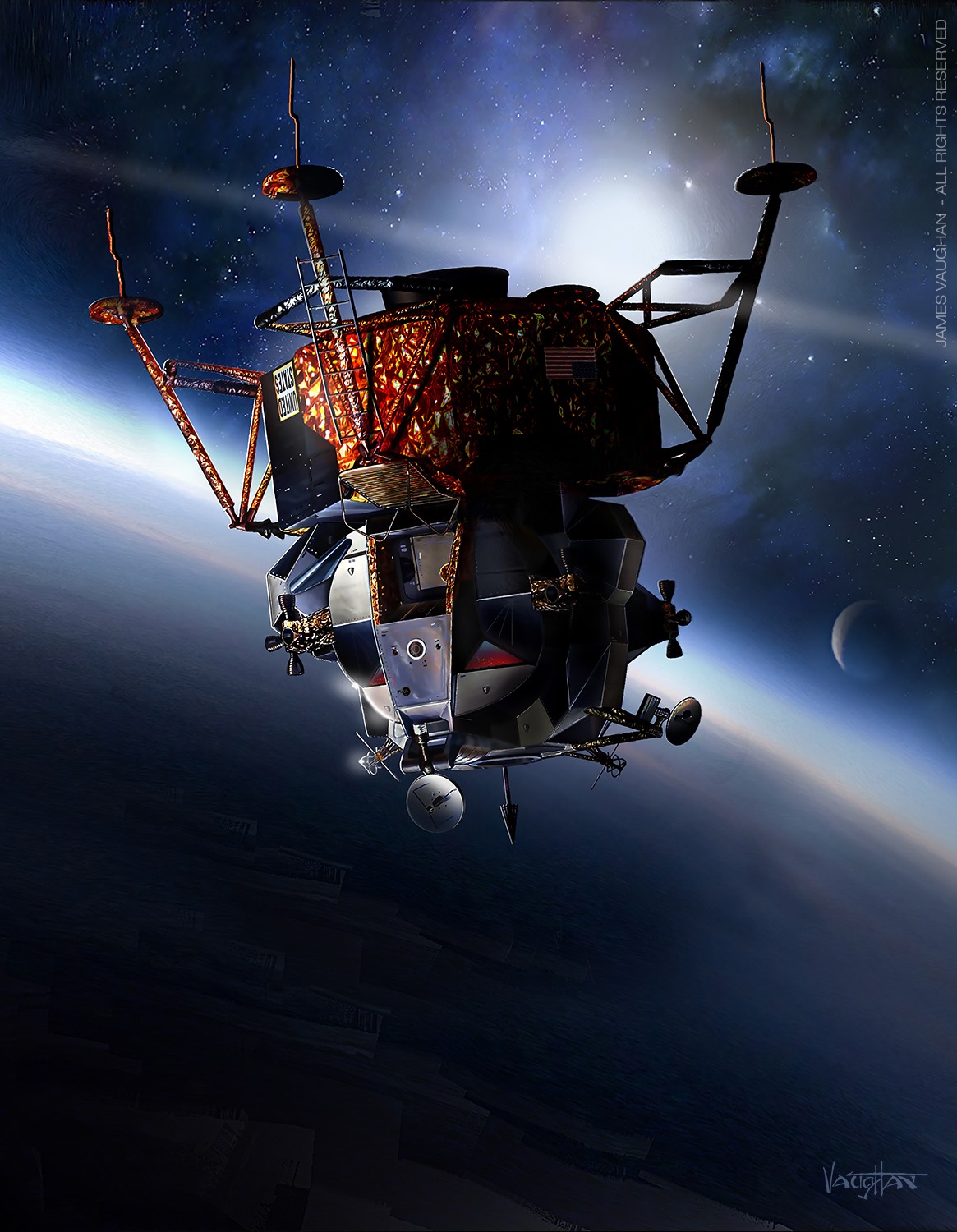 Apollo 9 lunar lander LM3 'Spider' testing
