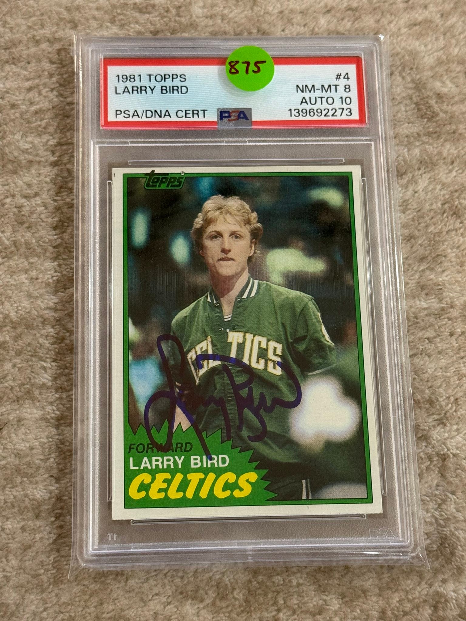 MASSIVE LARRY BIRD PSA AUTO CLAIM SALE!