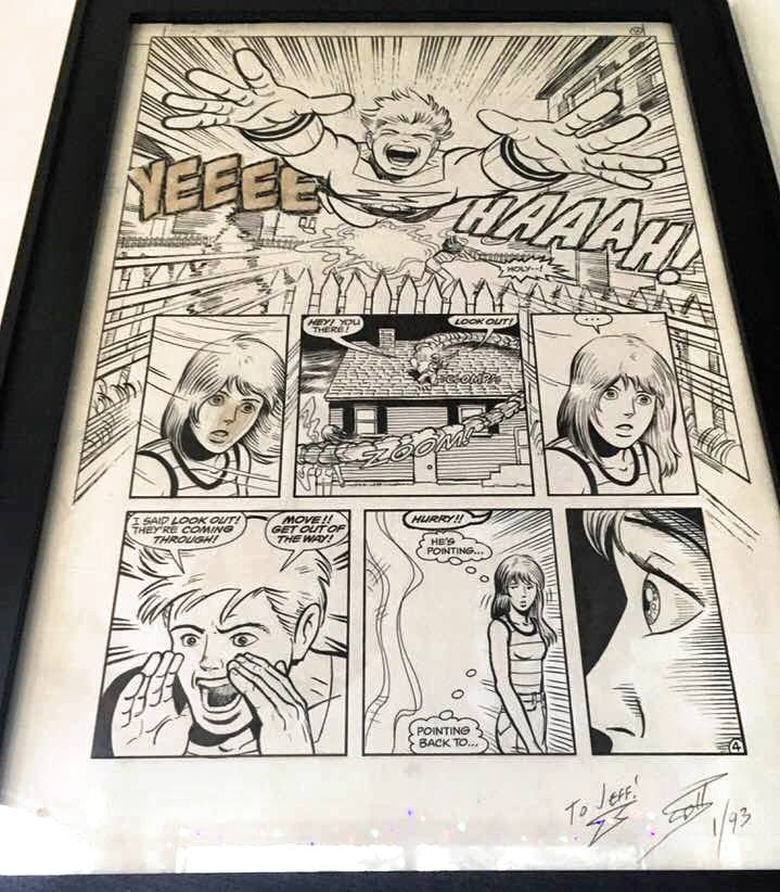 Scott McCloud's original Zot comic art