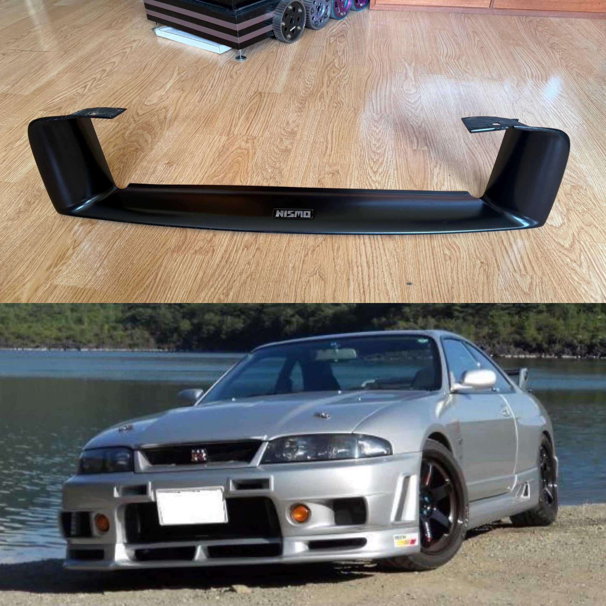 NISMO OLD LOGO R33 GTR INTERCOOLER SURROUND. One minor crack on 