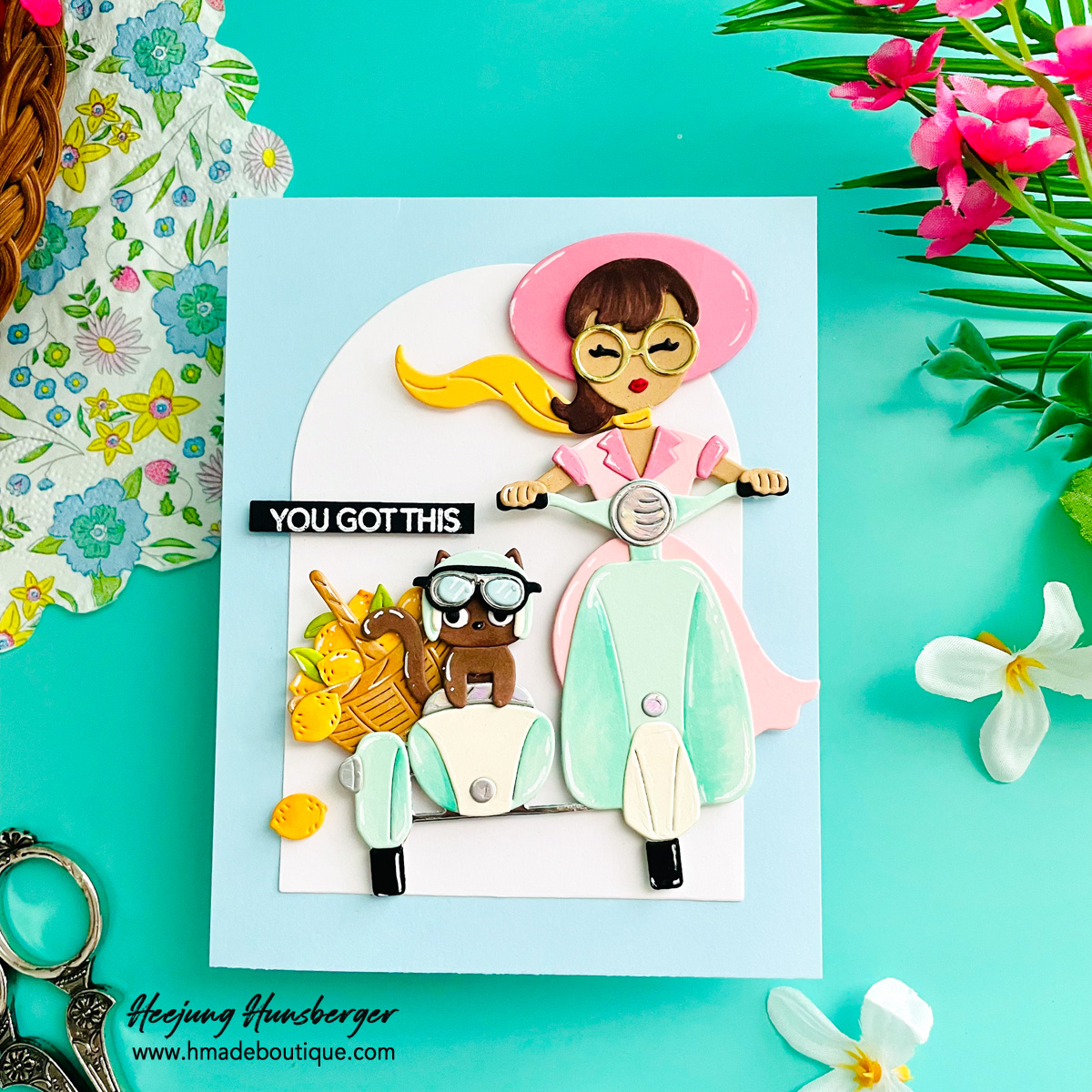 Hero Arts card making with Let's Ride die set