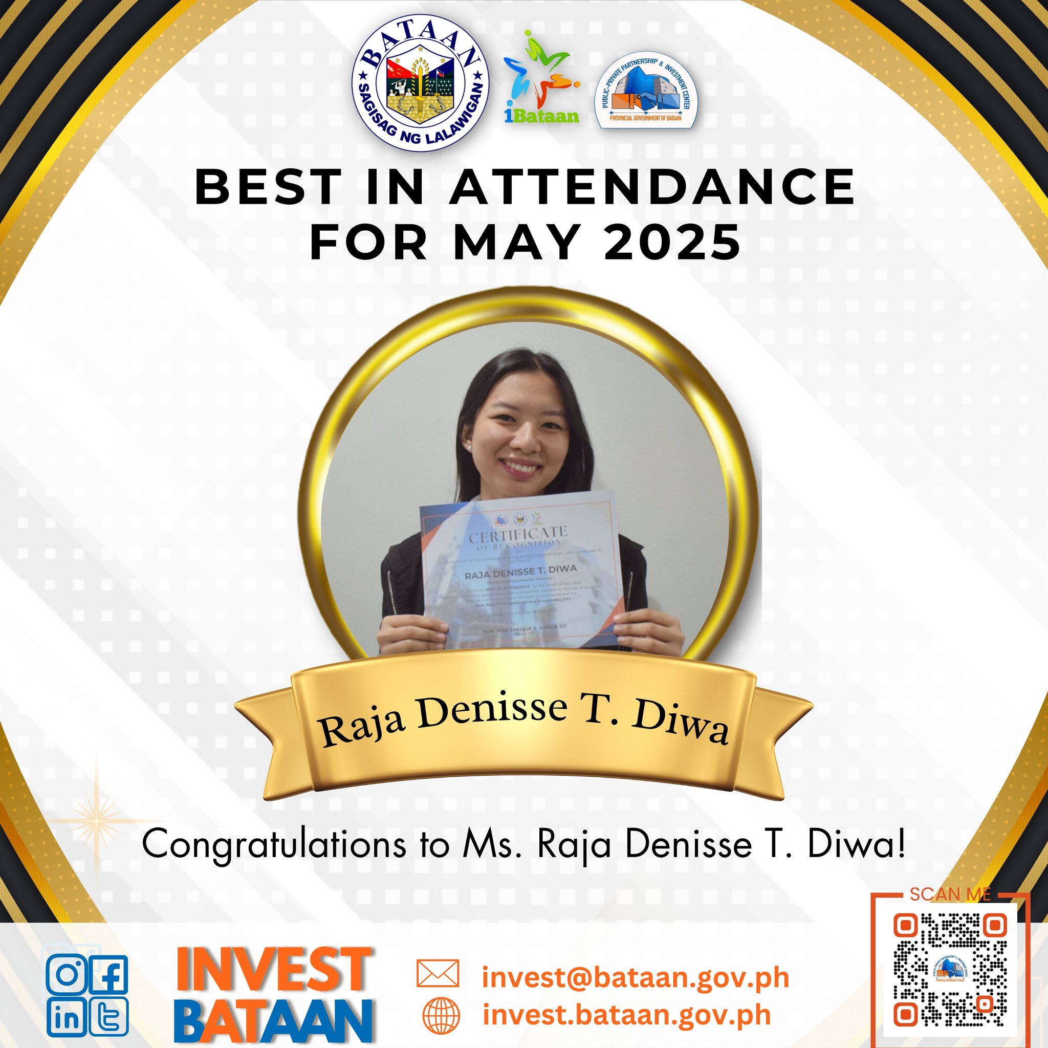 Bataan - Congratulations to Ms. Raja Denisse T. Diwa for being PPPIC’s ...