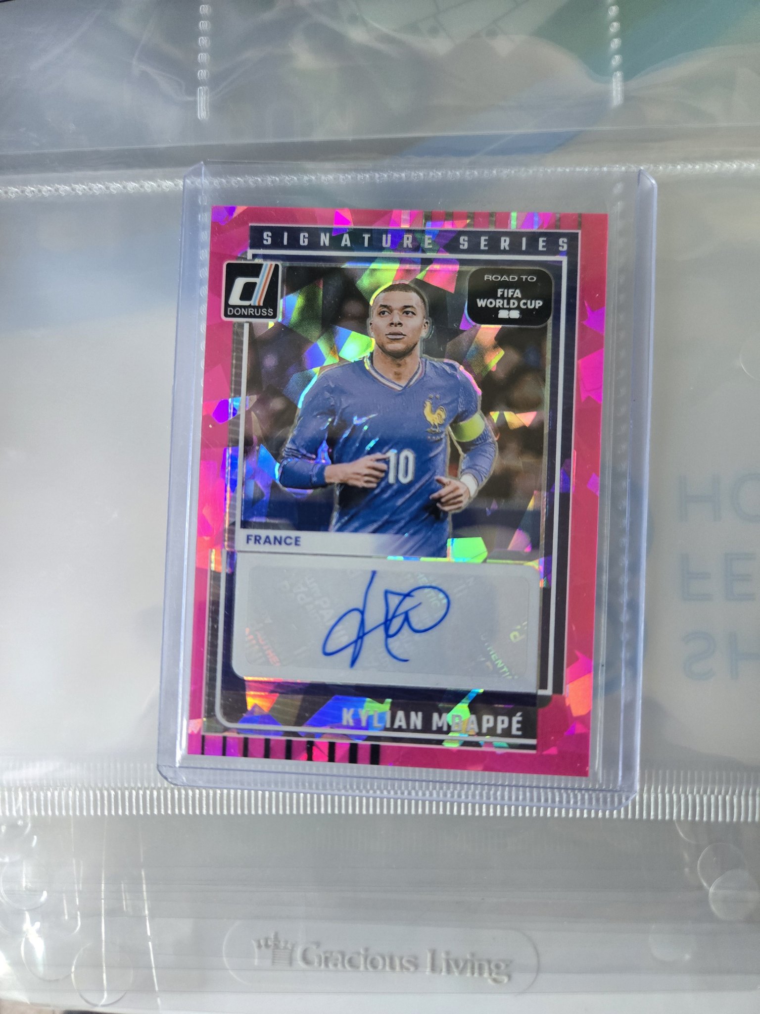 This is a BIG card 🦓 Mbappe's Select Zebra Rookie in a PSA 10