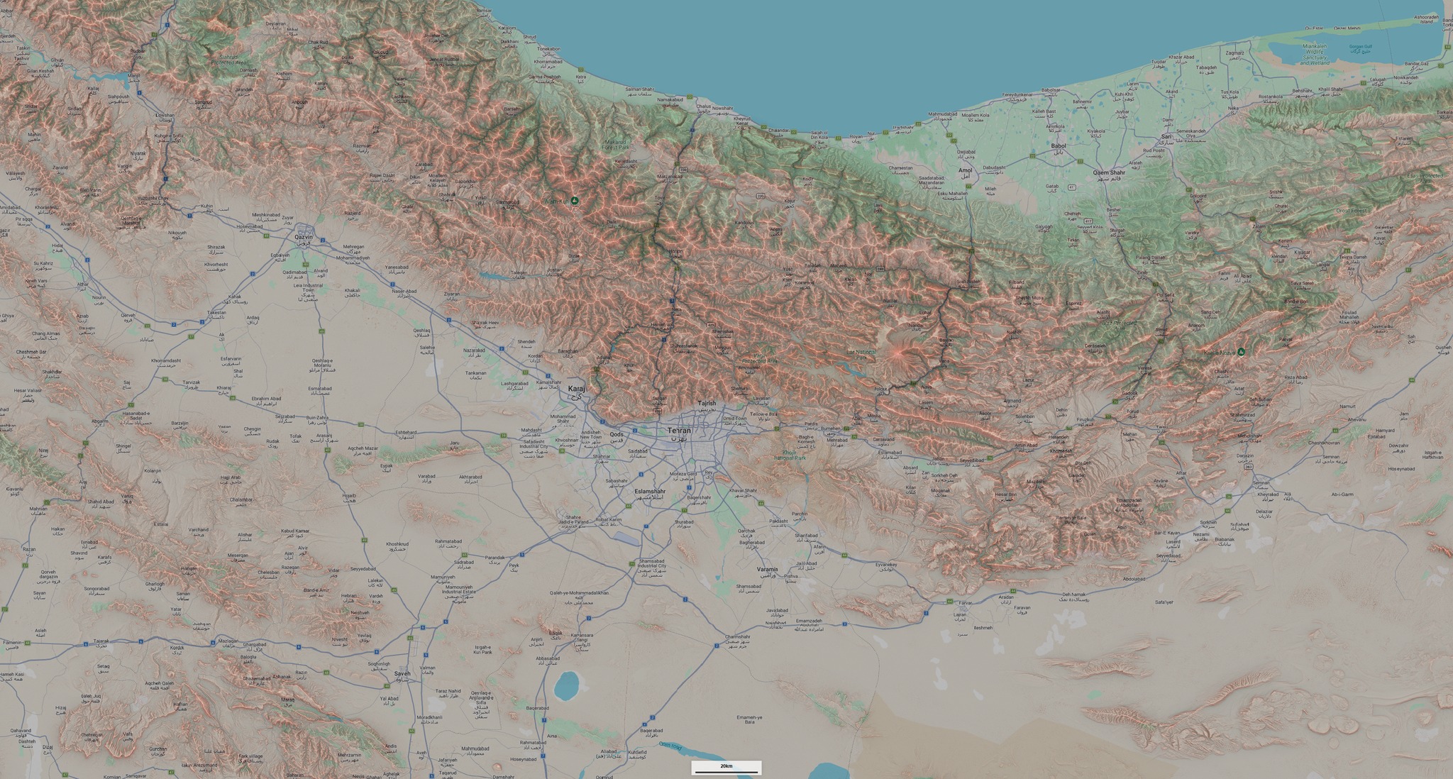 中東の地形 イランの地形
