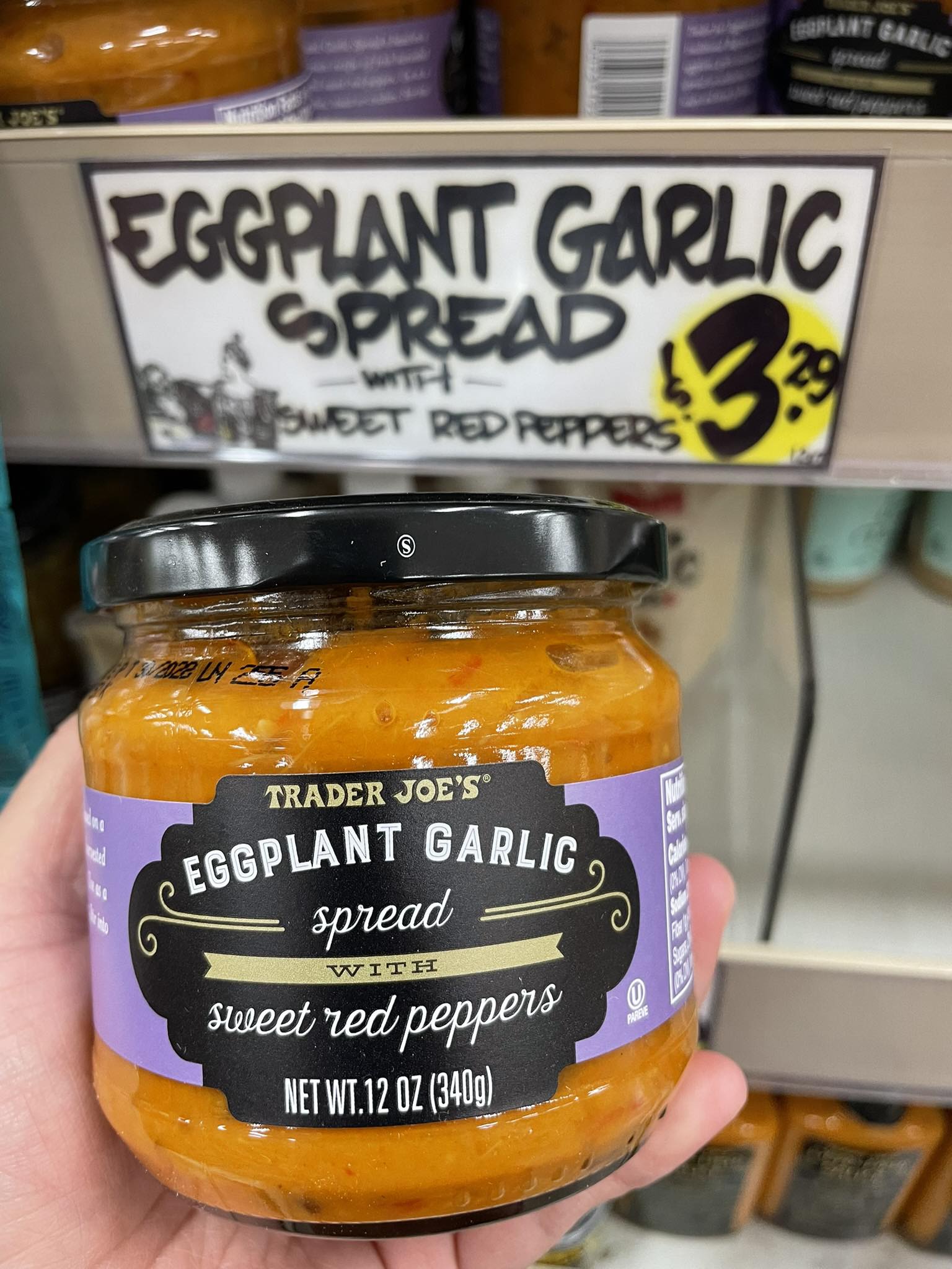 What is Trader Joe's Eggplant Garlic Spread used for?
