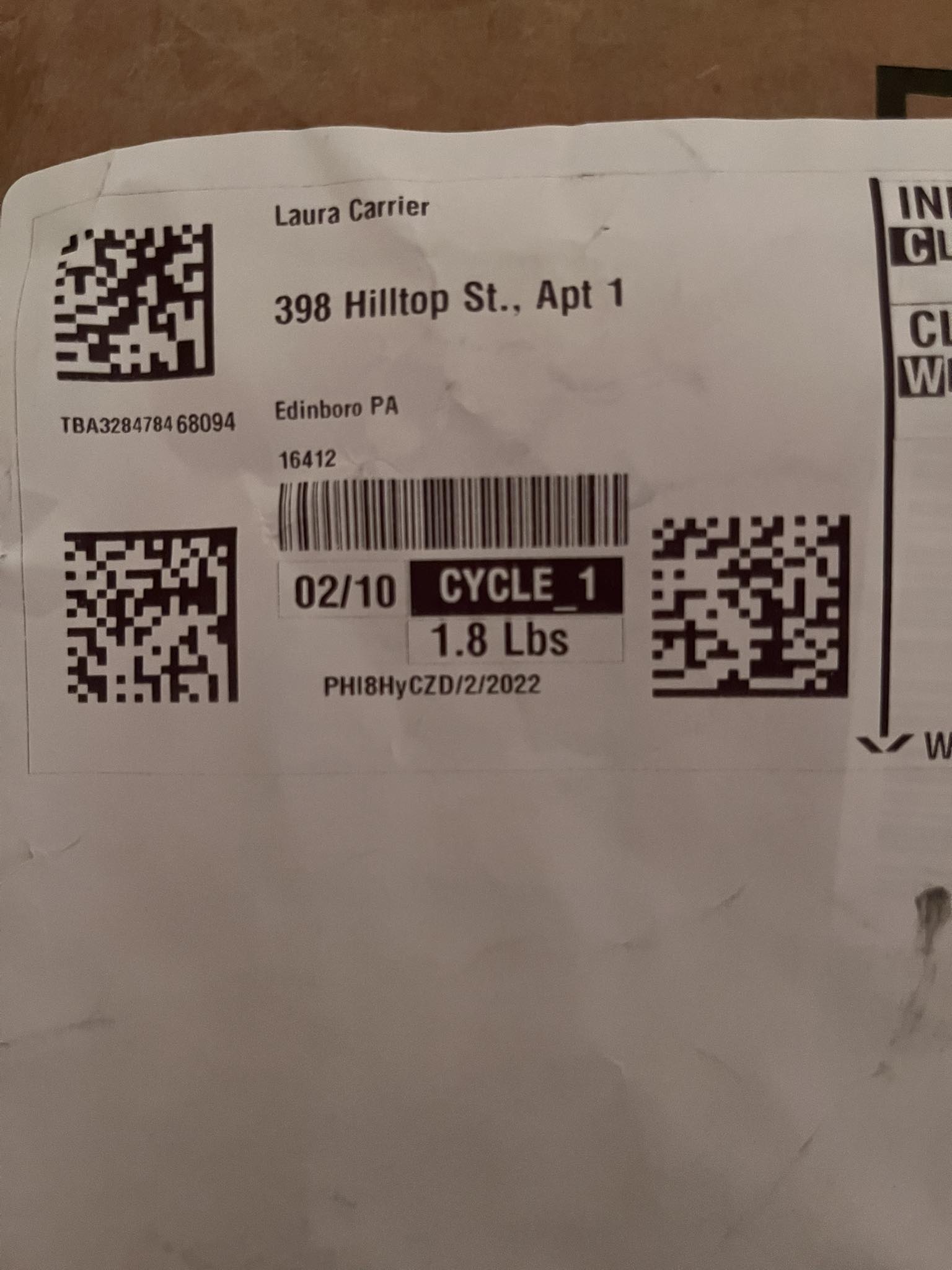 Kimberly Z's blenders delivered to wrong address in Edinboro