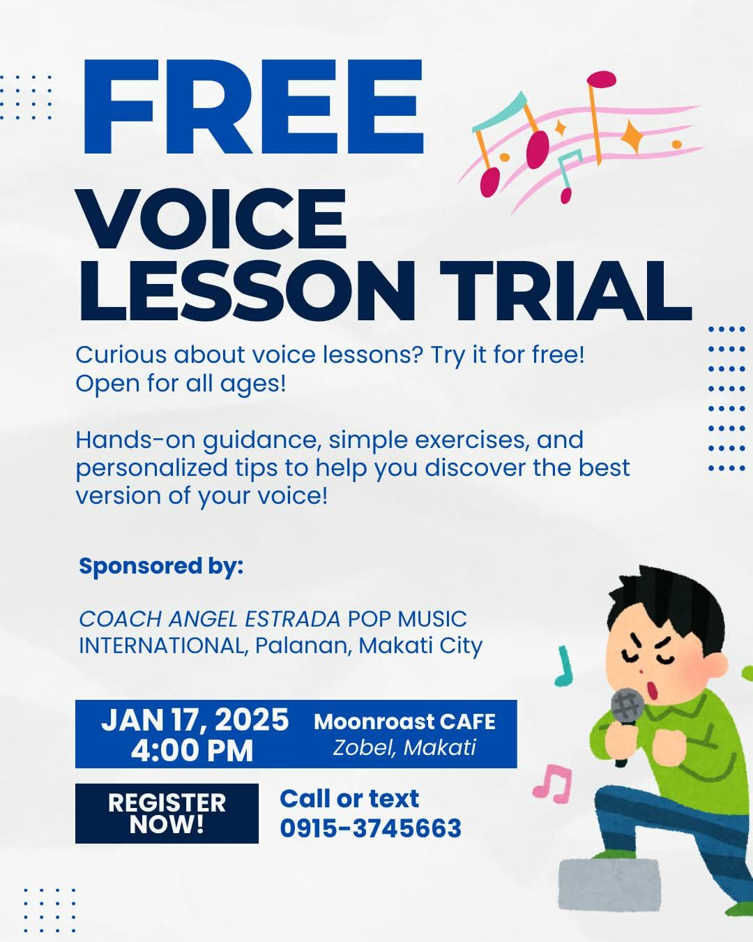 Voice Lessons Palanan Makati Philippines | Makati