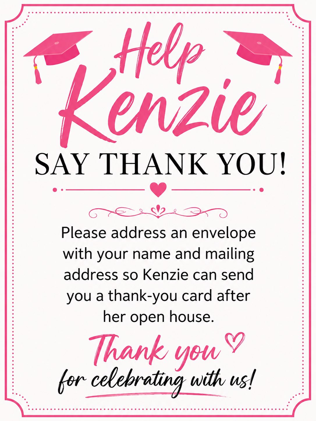 what to say in grad party thank you cards Big Dot of Happiness Red - Best is Yet Come - Shaped - Red Graduation Note with Envelopes Each card is printed double Graduation Thank You Notes |