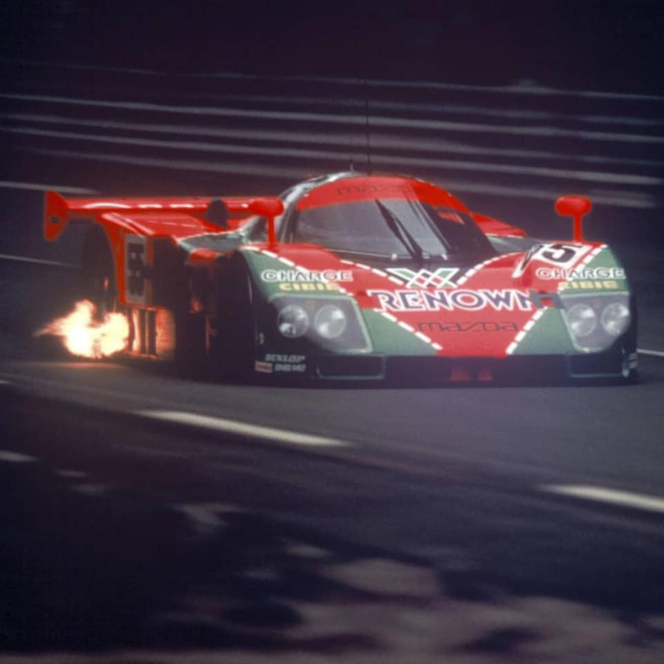 1991 Mazda 787B JSPC-Spec (with headlights) in action! 📸© mzracing.jp