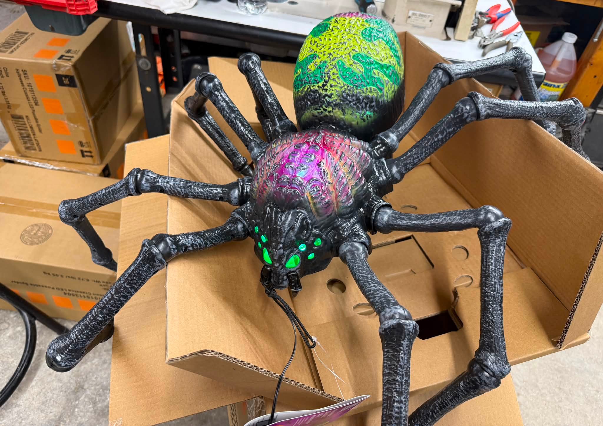 Best husband ever! He surprised me with 4 of the poseable spiders 🕷️