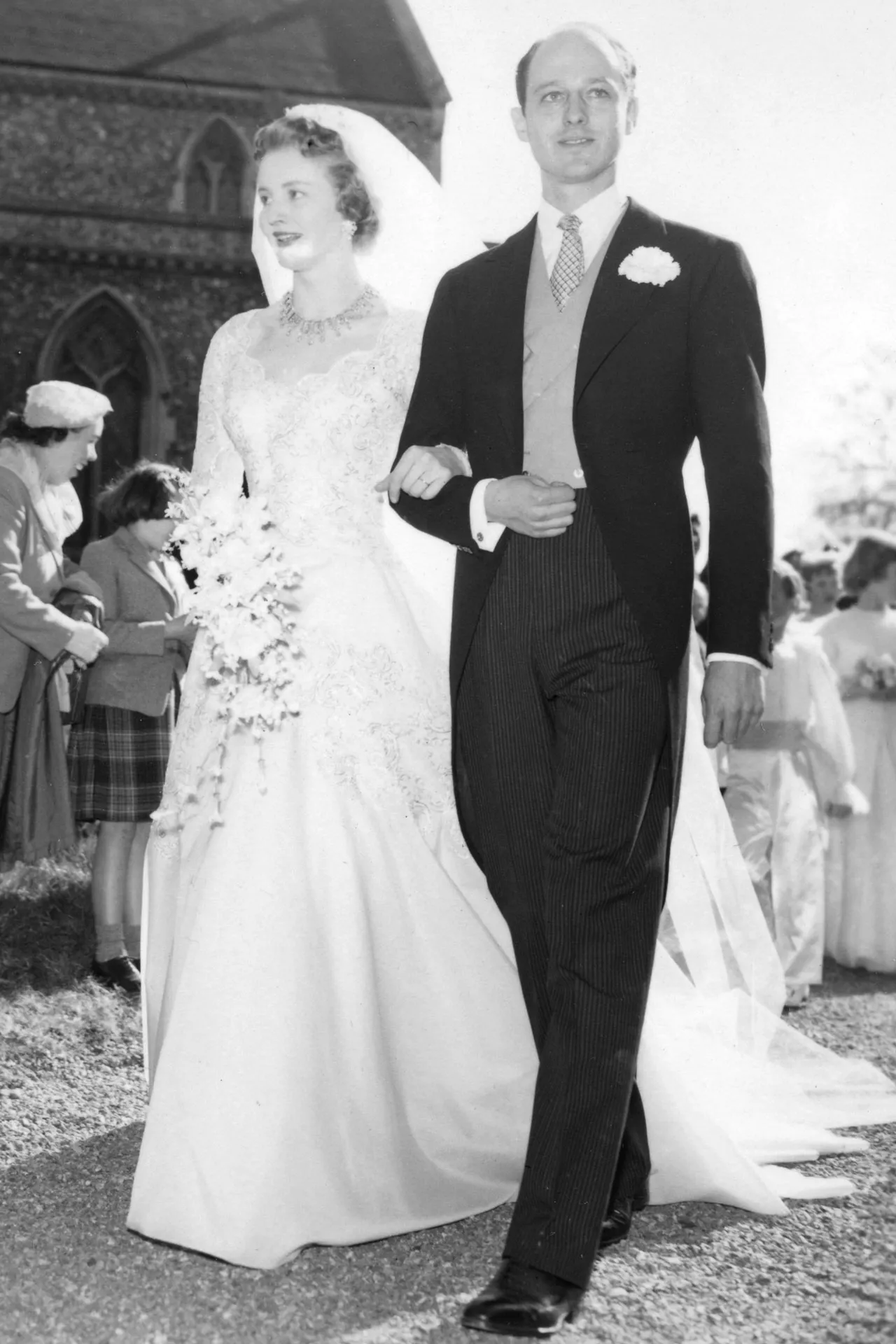 lady glenconner wedding dress Glenconner's 1956 Norman Hartnell luxury streetwear