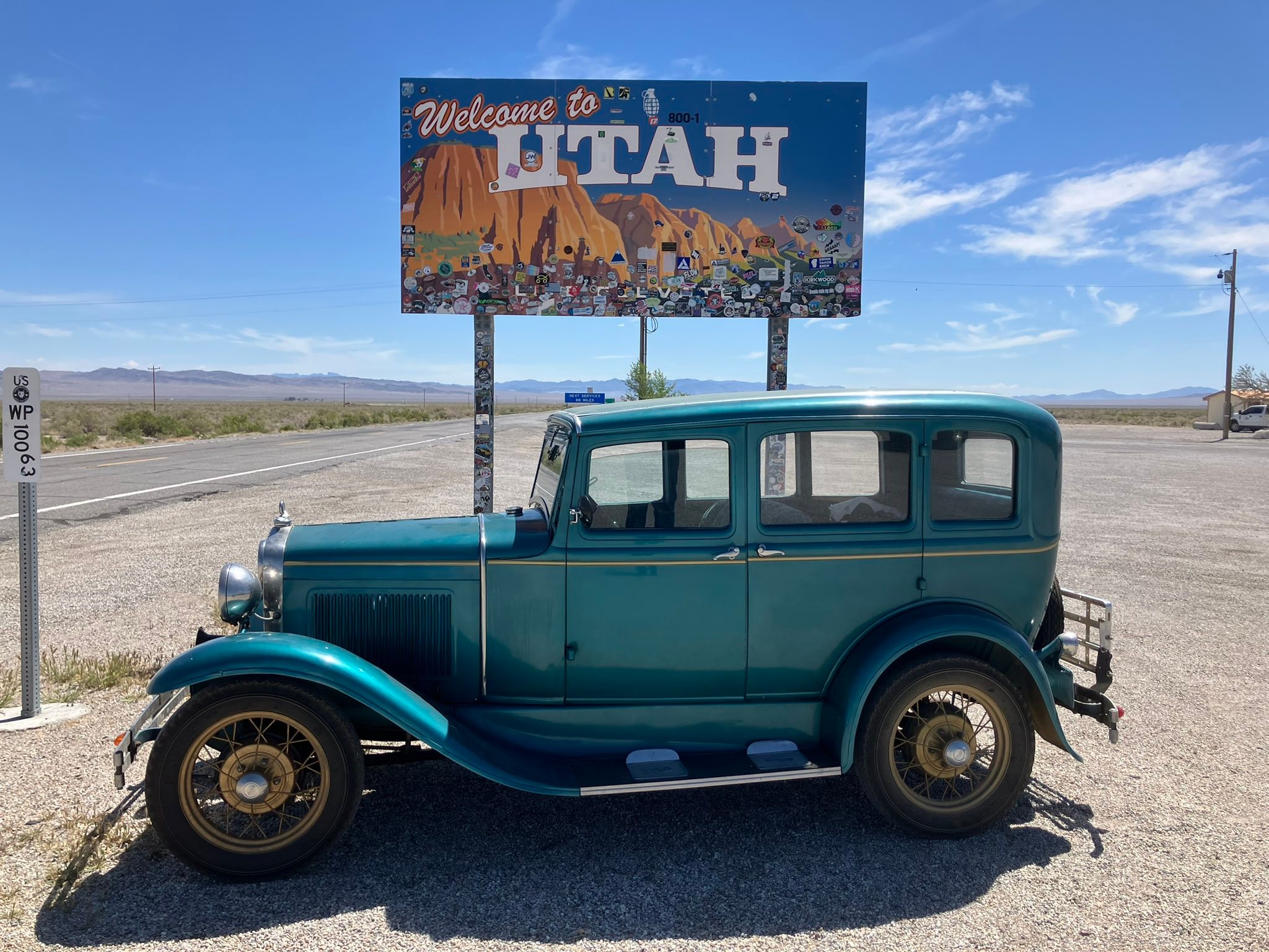 A couple of years ago I drove my '29 roadster from Ely Nv to Utah