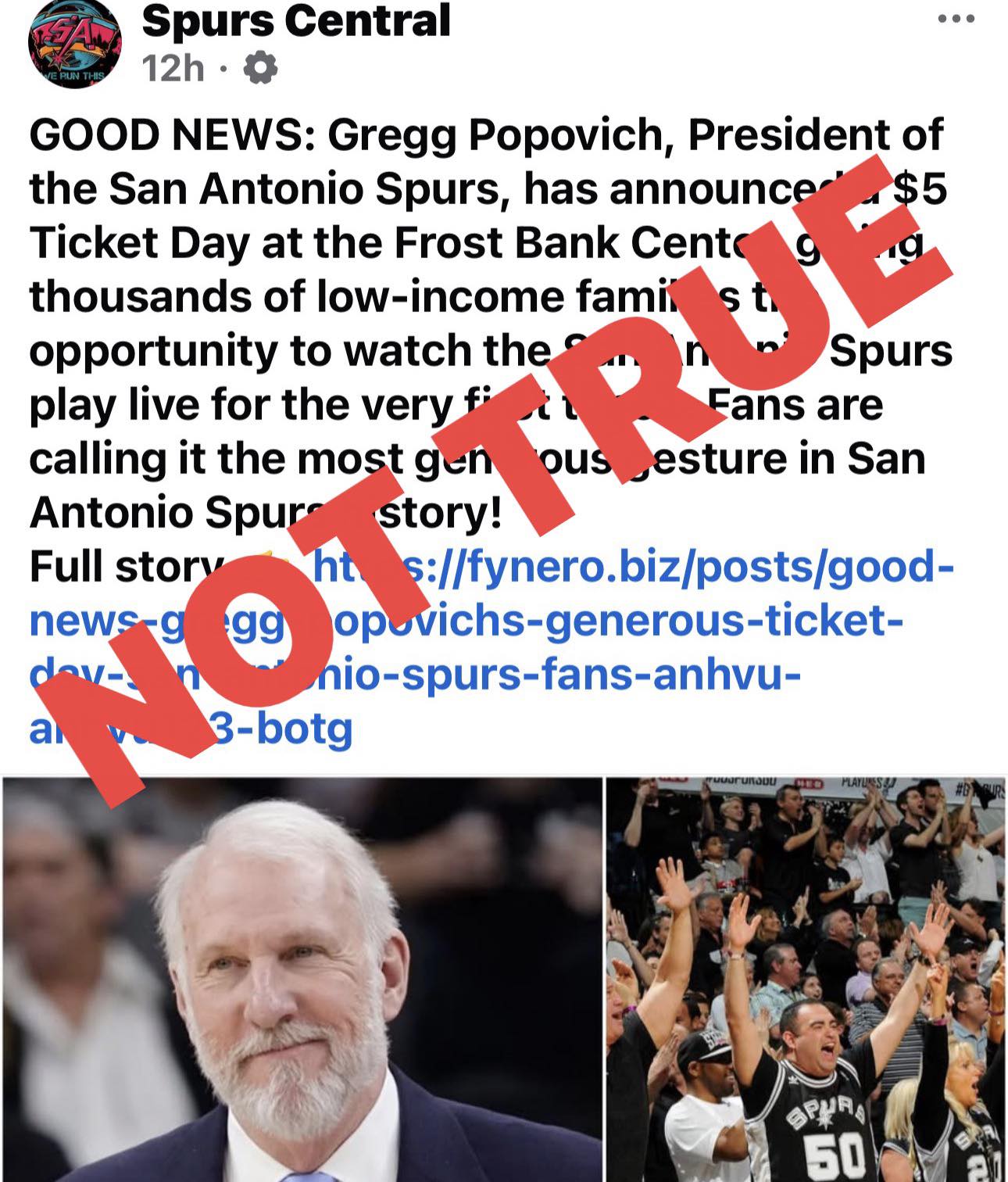 Mark Burnett - Y’all, this is not true, as Spurs Central... | Facebook
