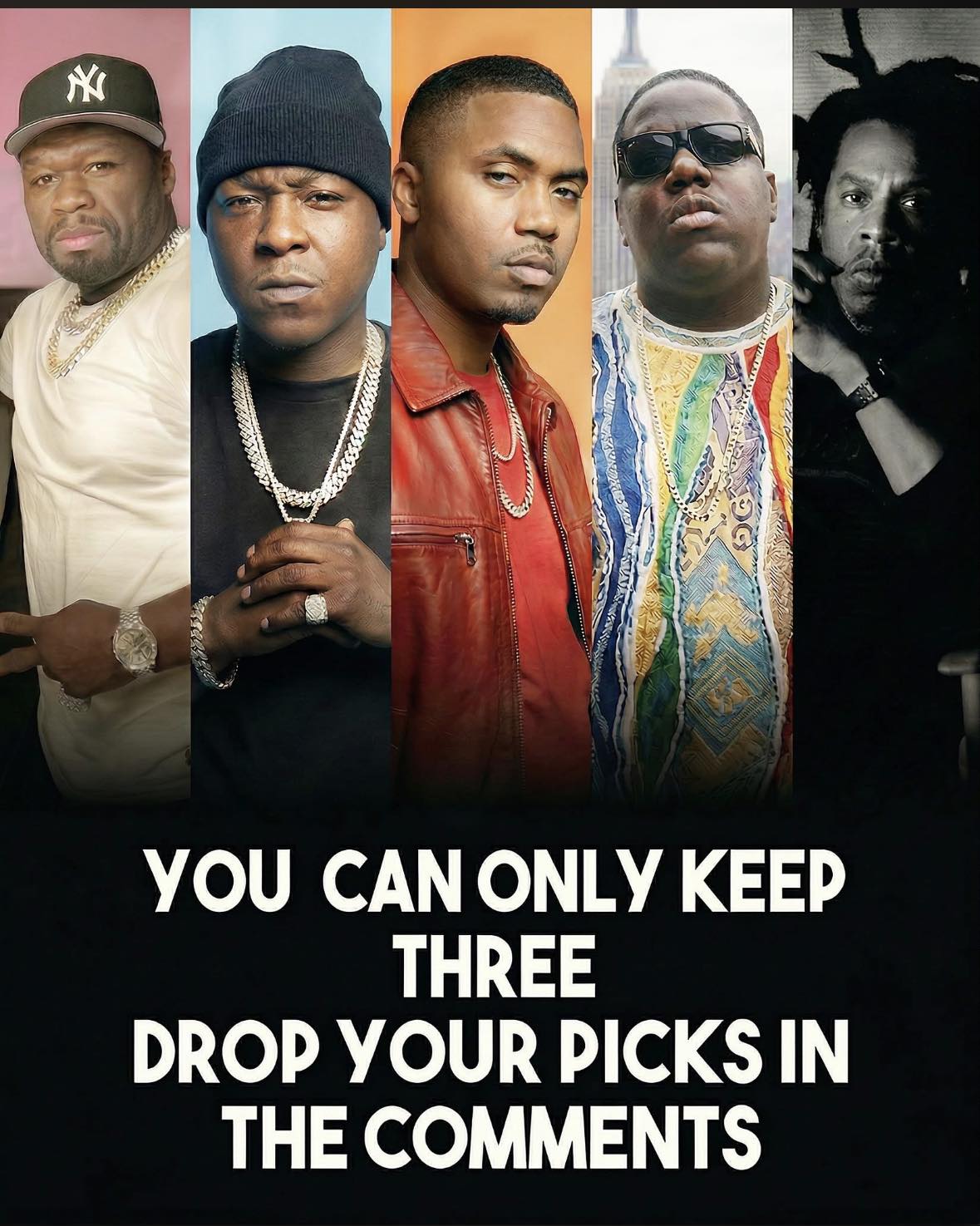 Huddy 6…. Nas….. Big L…. #HipHop #90s