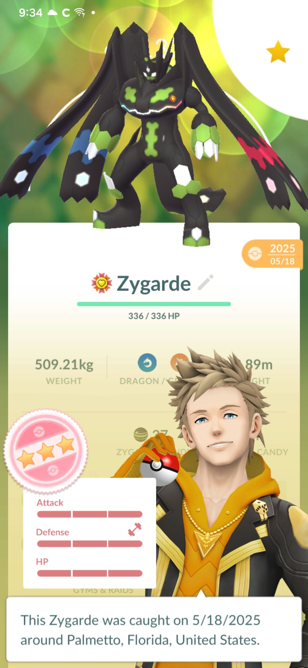 Zygarde 100% form achieved in Pokémon Go