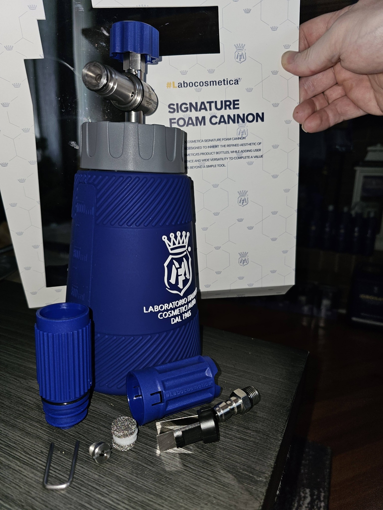 What is the recommended orifice size for foam canons with the EVO P60?