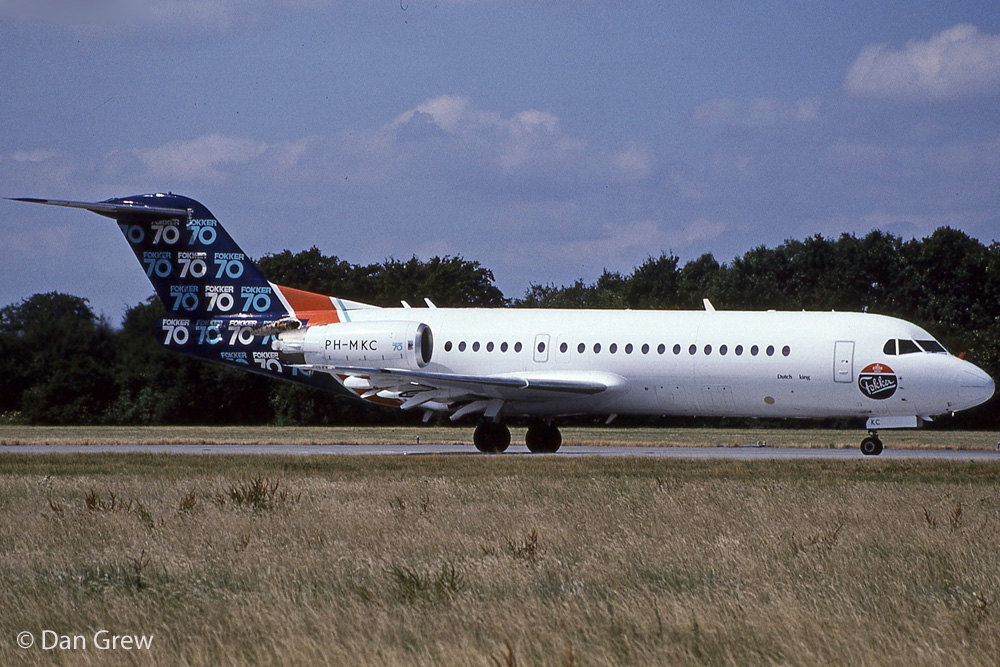 Today, in 1993, the Fokker 70 prototype made its maiden flight in