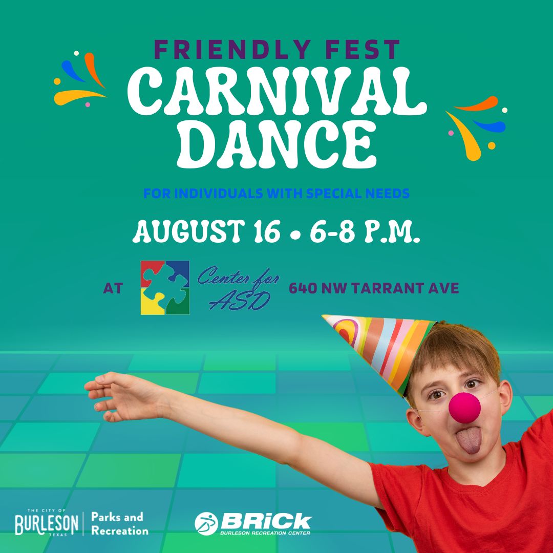 🎪💃 Come dressed in your... - Burleson Parks and Recreation | Facebook