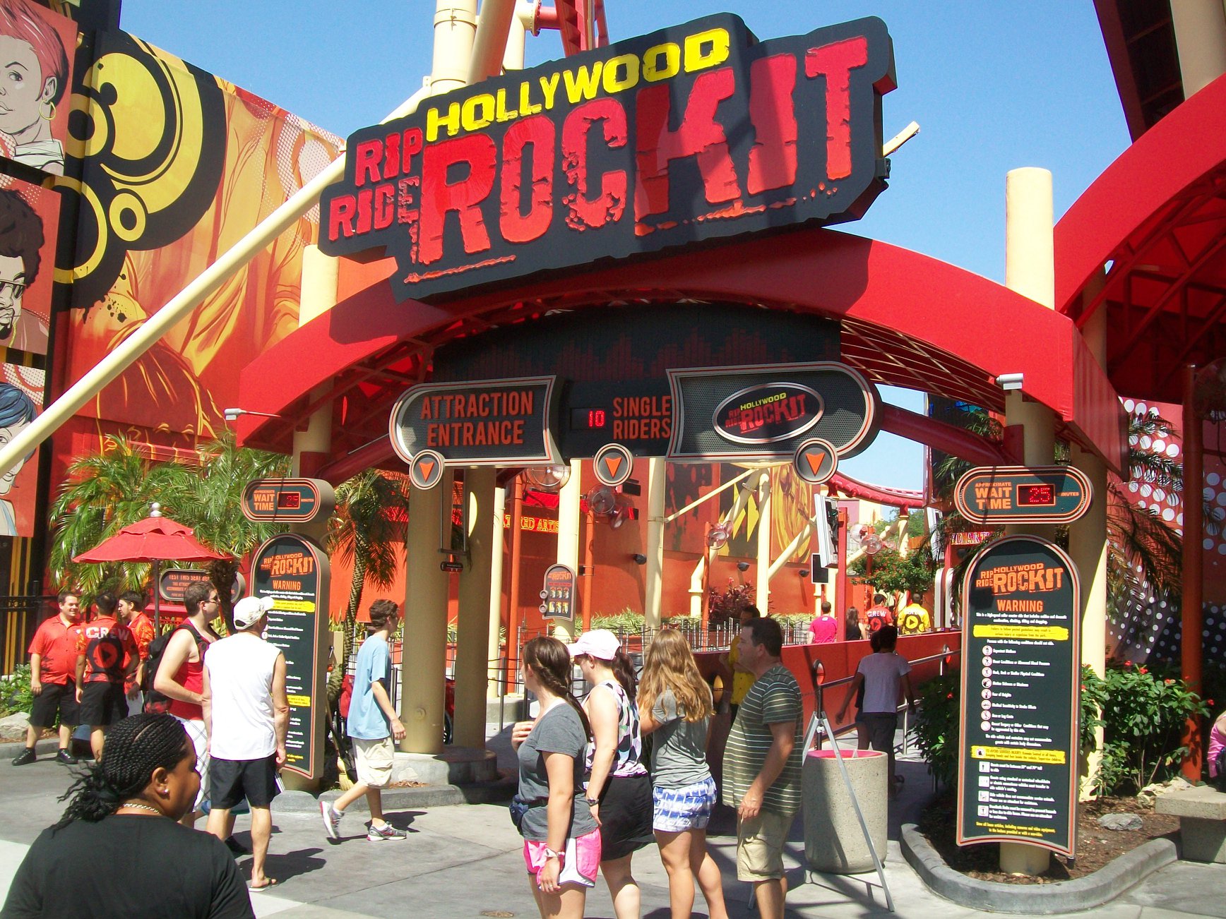 Hollywood Rip Ride Rockit roller coaster at Universal Studios Florida