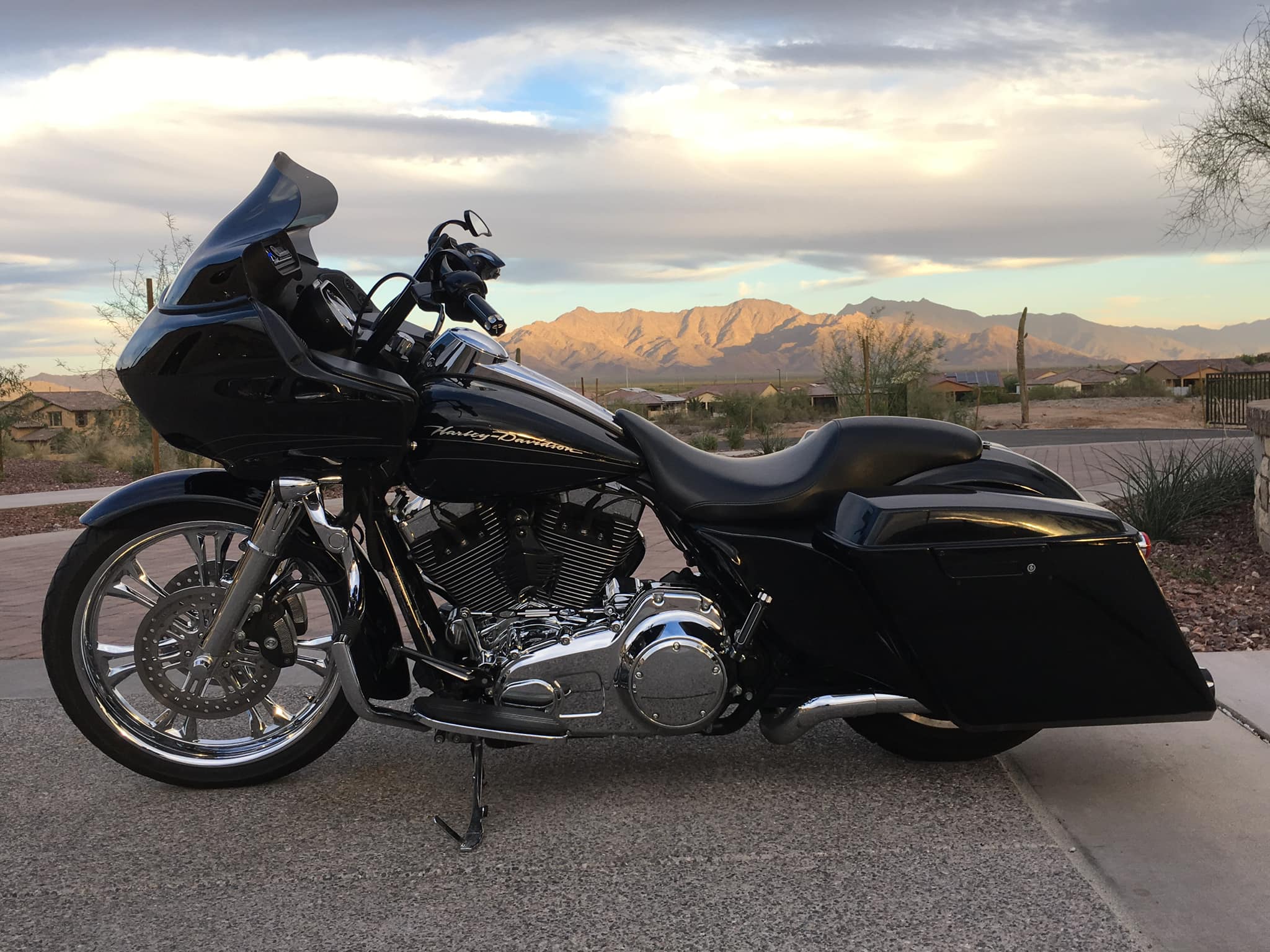 Motorcycle crash bar repair in Wickenburg
