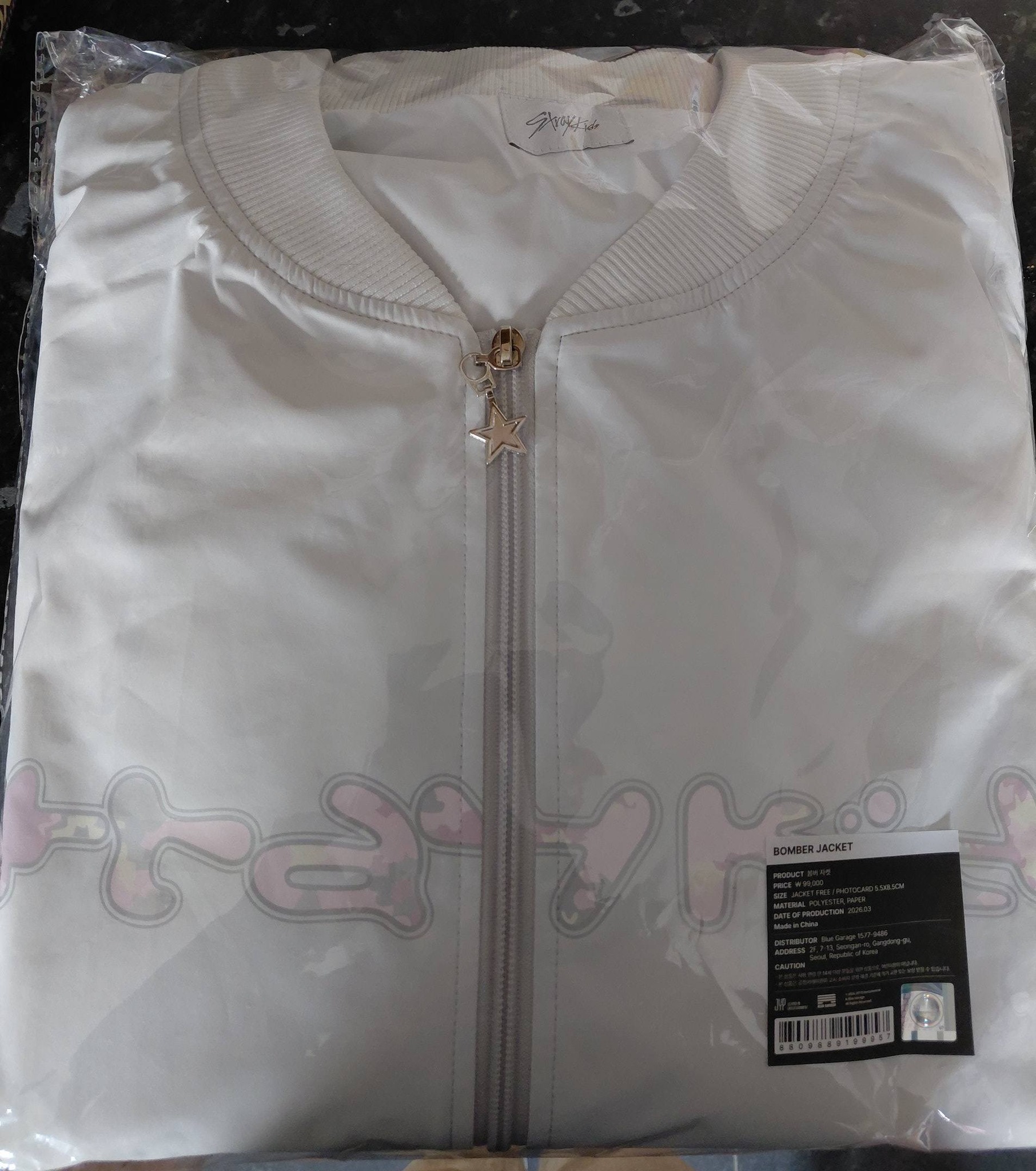 Stray kids fan meet bomber jacket review