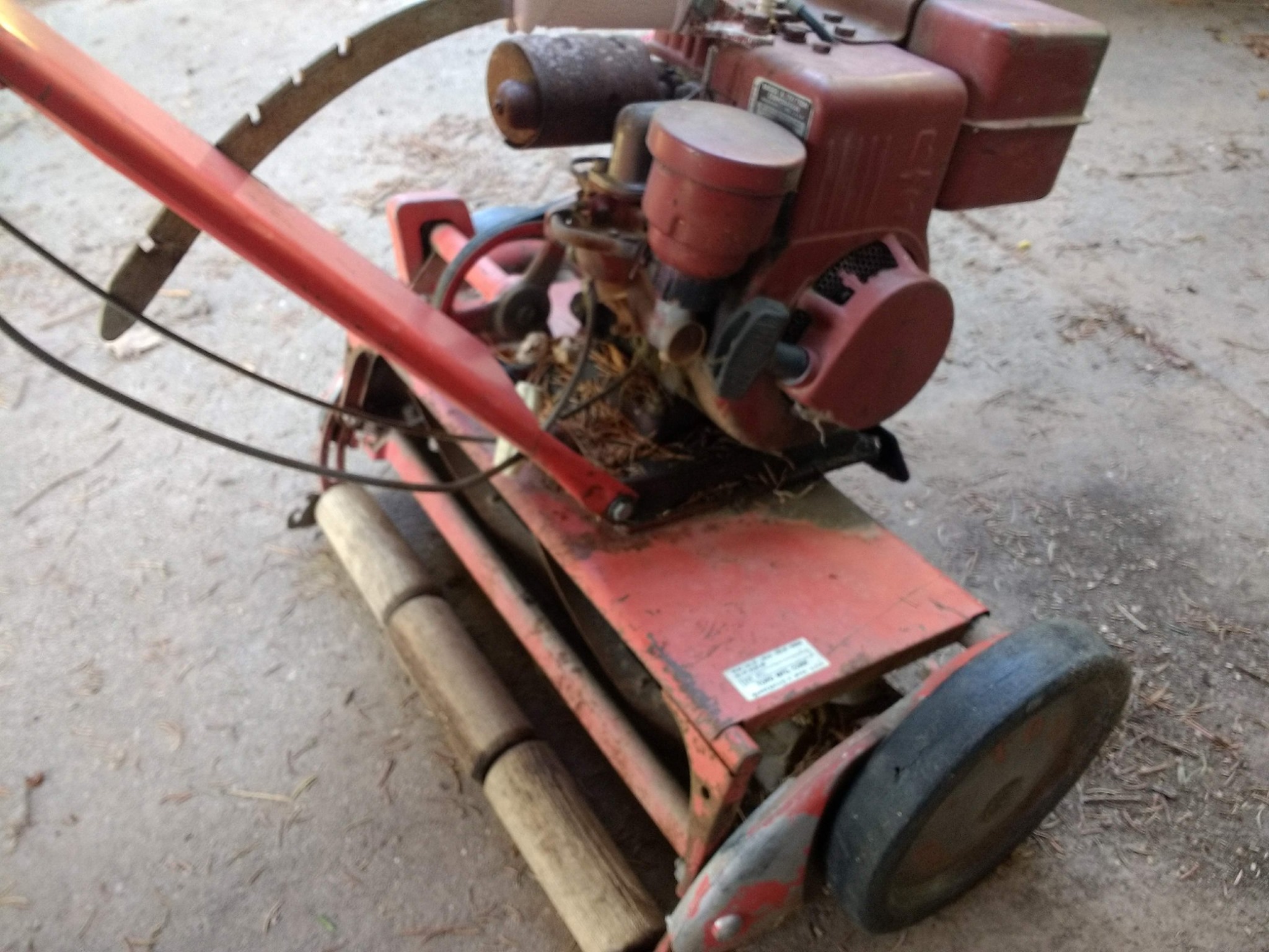 Vintage Antique Toro Reel Mower Power Handle Selfpropelled Lawn