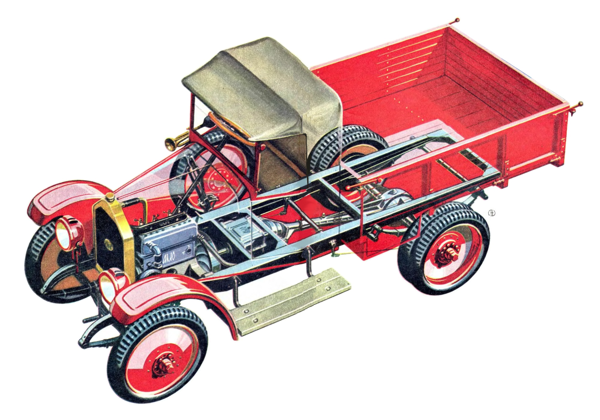 AMO-F15. Soviet built version of the Fiat 15 truck