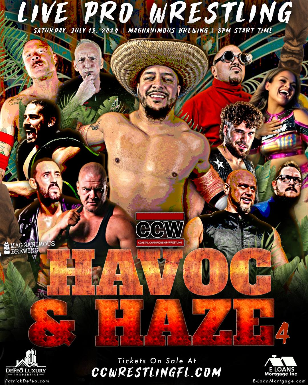 LIVE PRO WRESTLING RETURNS TO TAMPA! 🍻 Looking for an