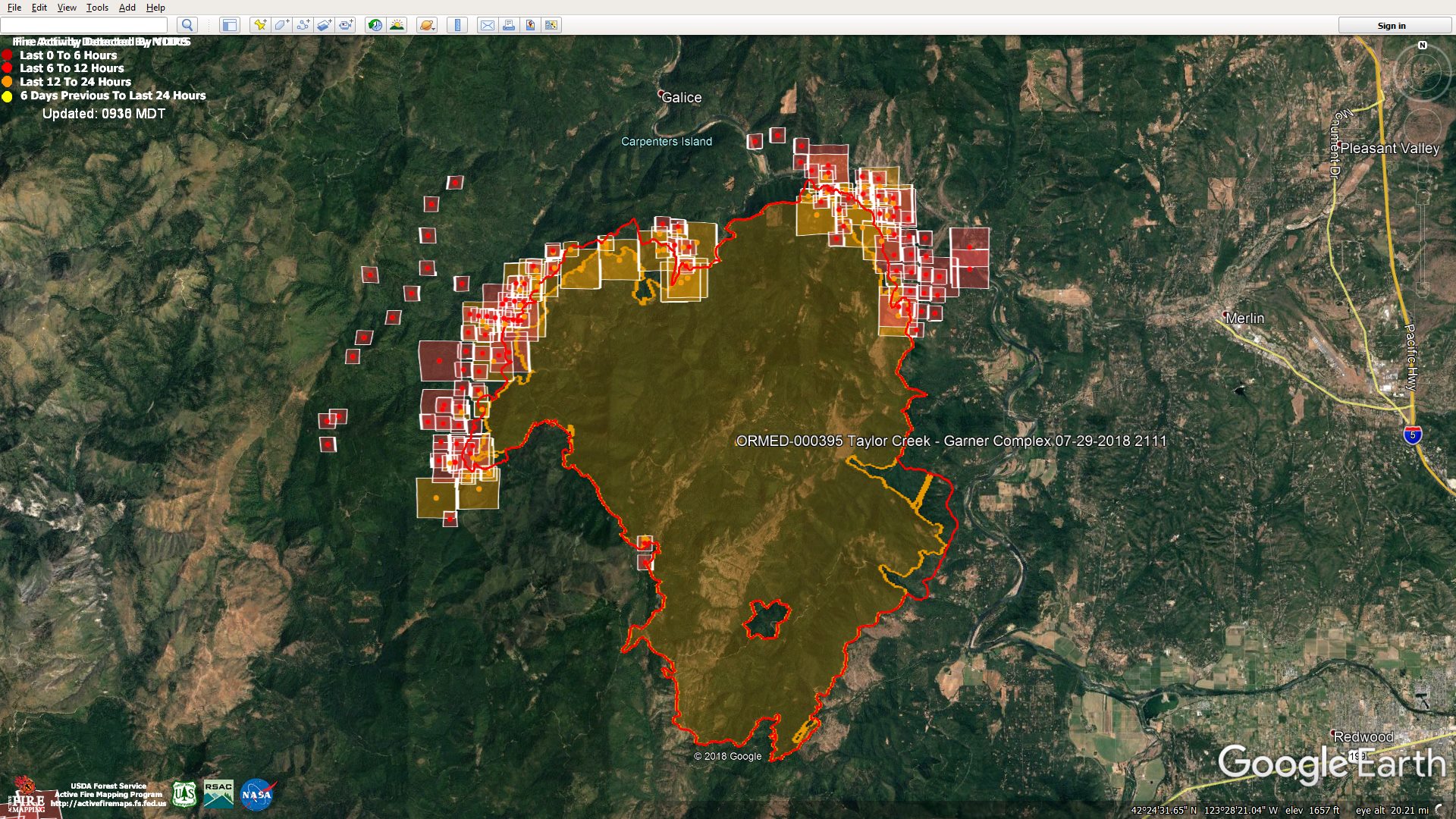 Update on 282Mf Vegetation Fire near Waldo Lake