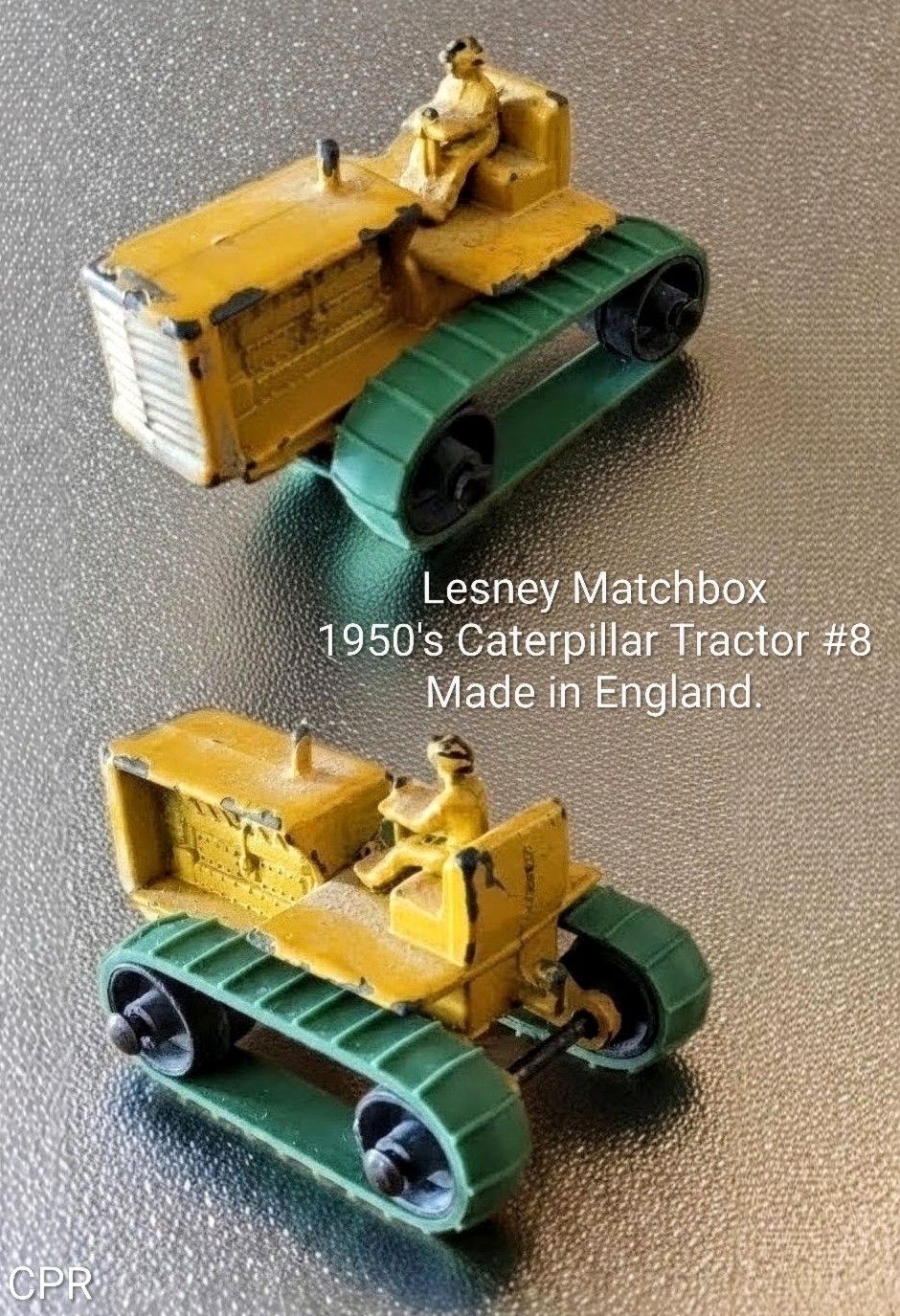 Lesney Matchbox 1950's Caterpillar Tractor #8 Made in England.
