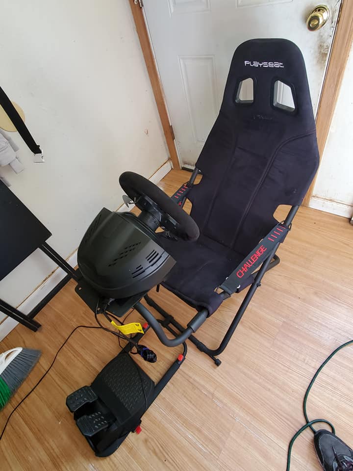 Fanatec racing seat and wheel setup upgrade from Playseat