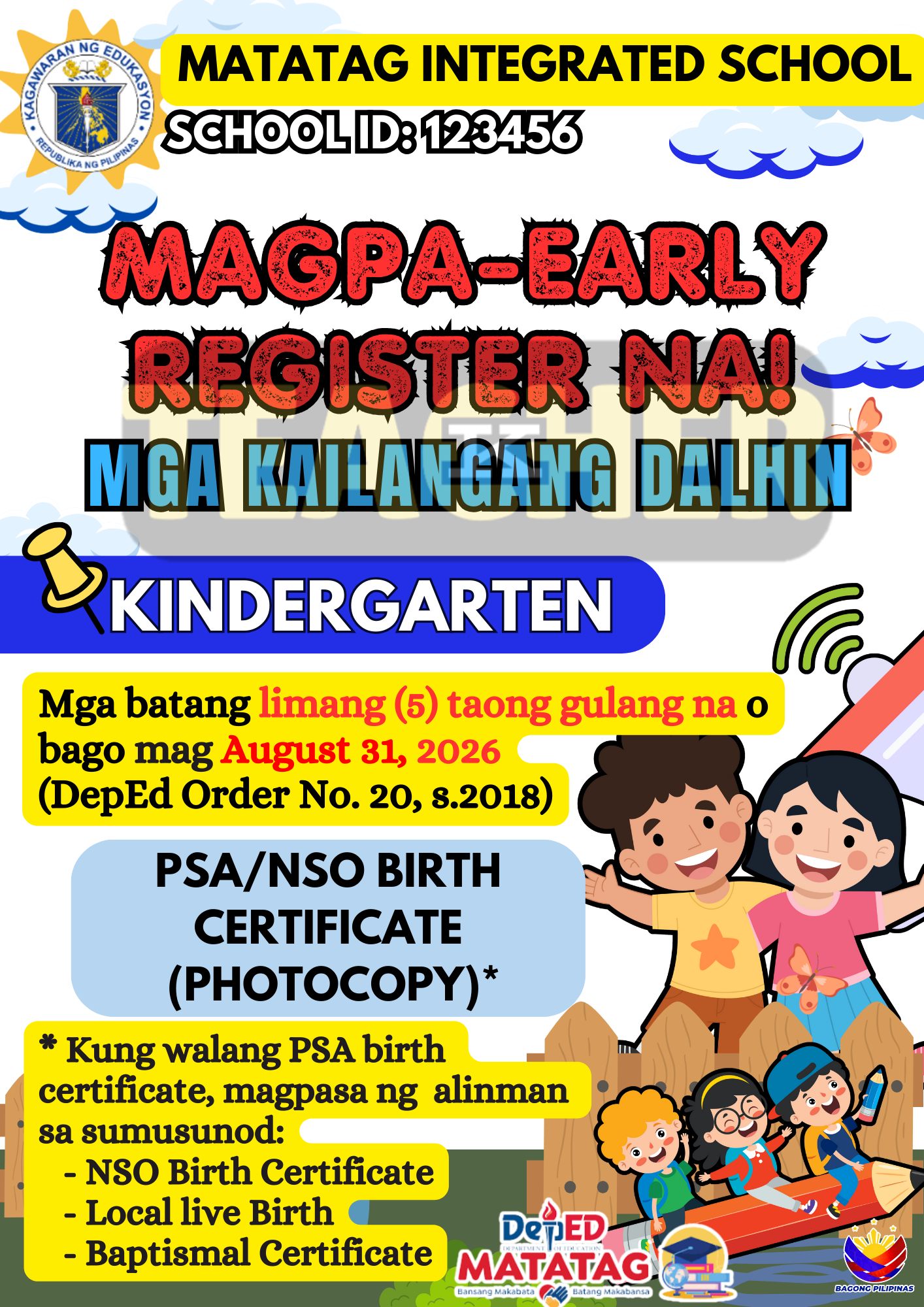 DepEd Commons | EARLY REGISTRATION SY 2026-2027 | Facebook