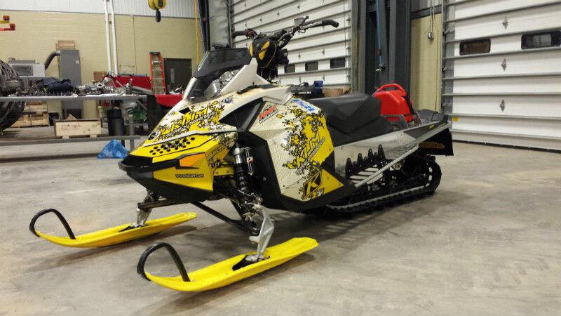 Powermadd Yellow/Black Star Snowmobile Handguards With Mount Kit – Fits Ski-Doo, Polaris & More 2 thumbnail image